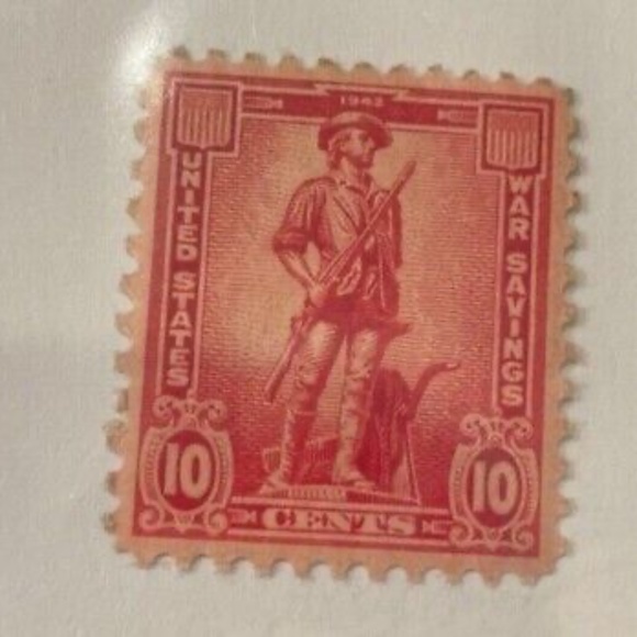 1942 US War WW2 Savings Bond 10 Cent Defense 3 Stamps With Album - Picture 5 of 6